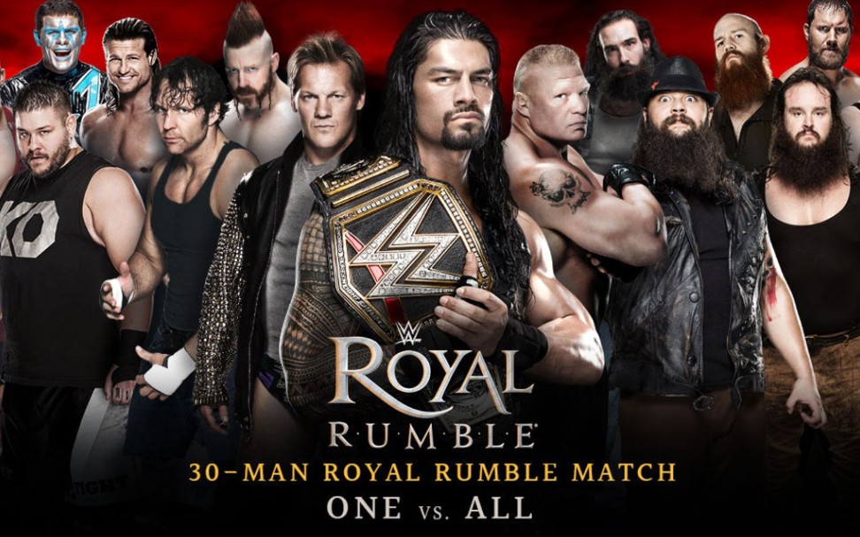 wwe2016王室决战赛 罗曼开场 aj首秀 王中王hhh惊喜回归!