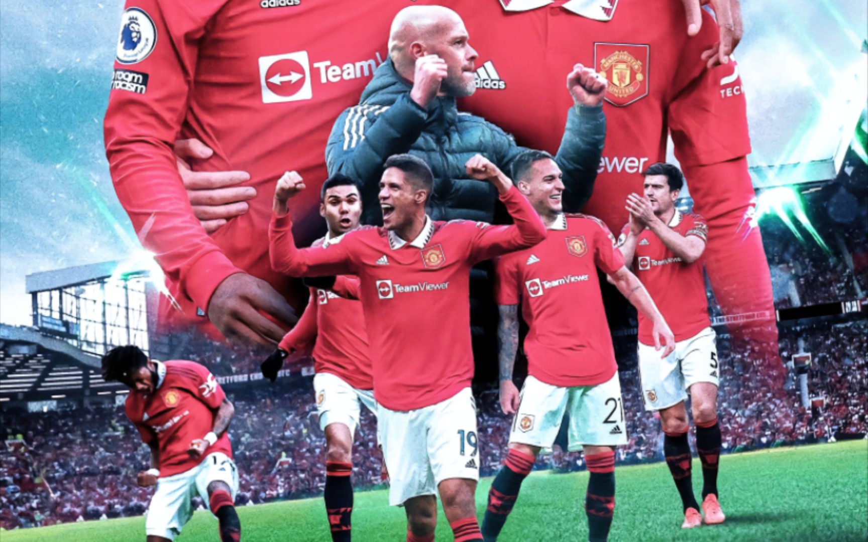 曼联本赛季五大进球庆祝名场面-近距离感受满屏激情:卡塞米罗补时头球