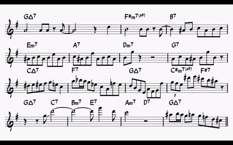 [图][E♭ transcription] There Will Never Be Another You - Phil Woods Solo