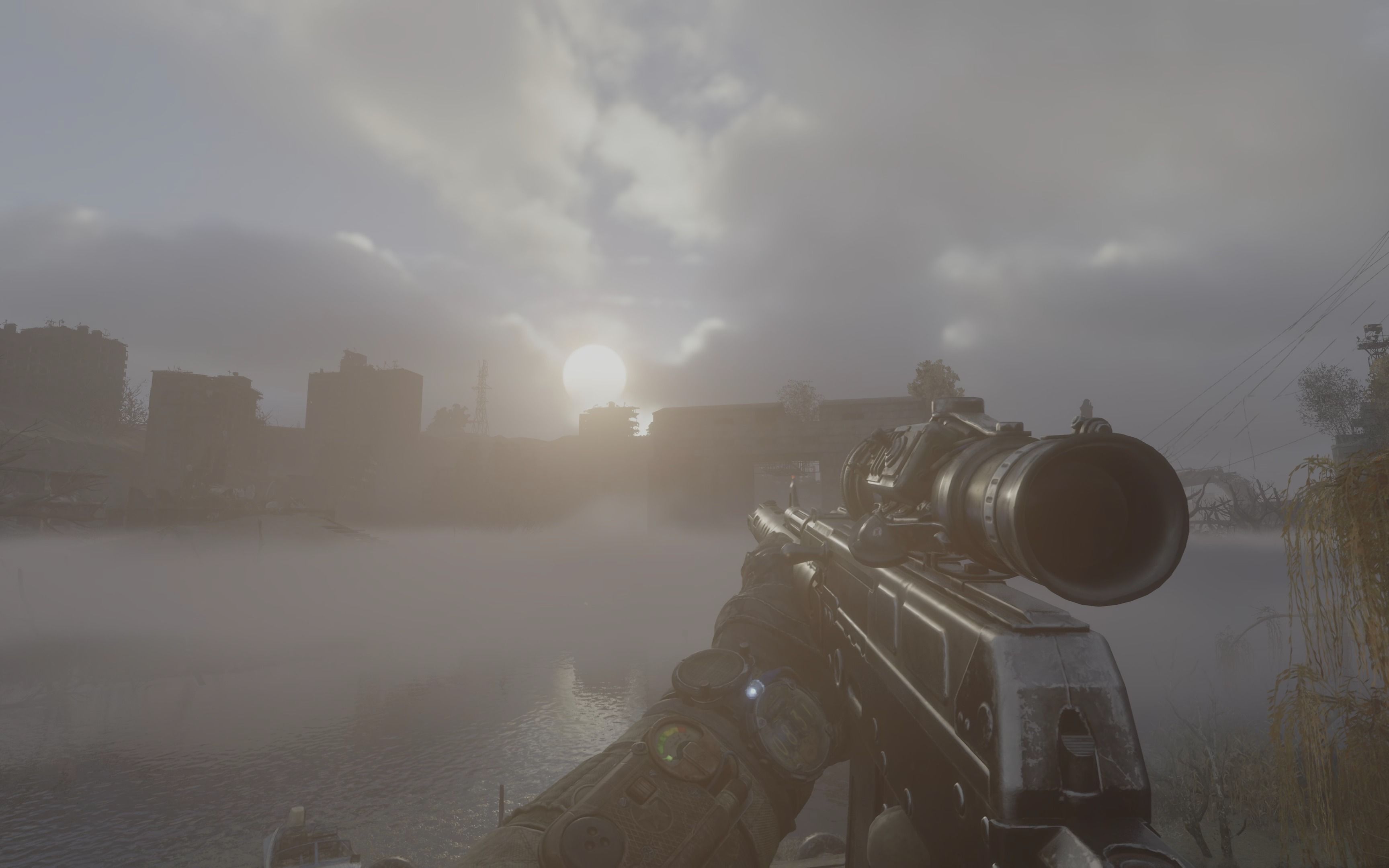 4k60帧 hdr1000 地铁离去加强版 全武器展示 射击换弹