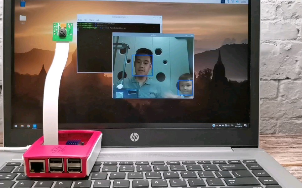 树莓派3B实现人脸识别,PYTHON和 OPENCV哔哩哔哩bilibili