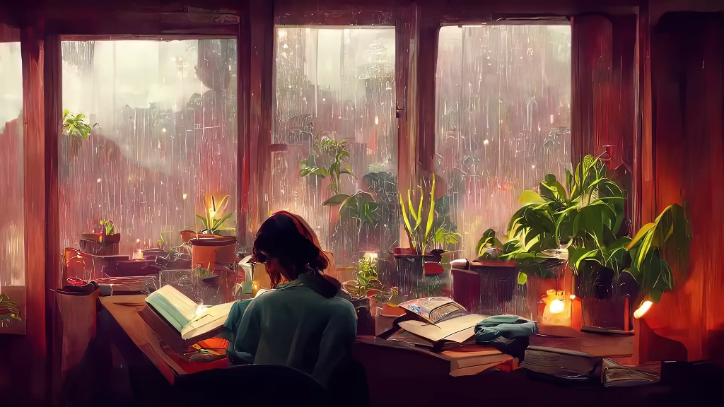 轻音乐:下雨天更适合读书哦