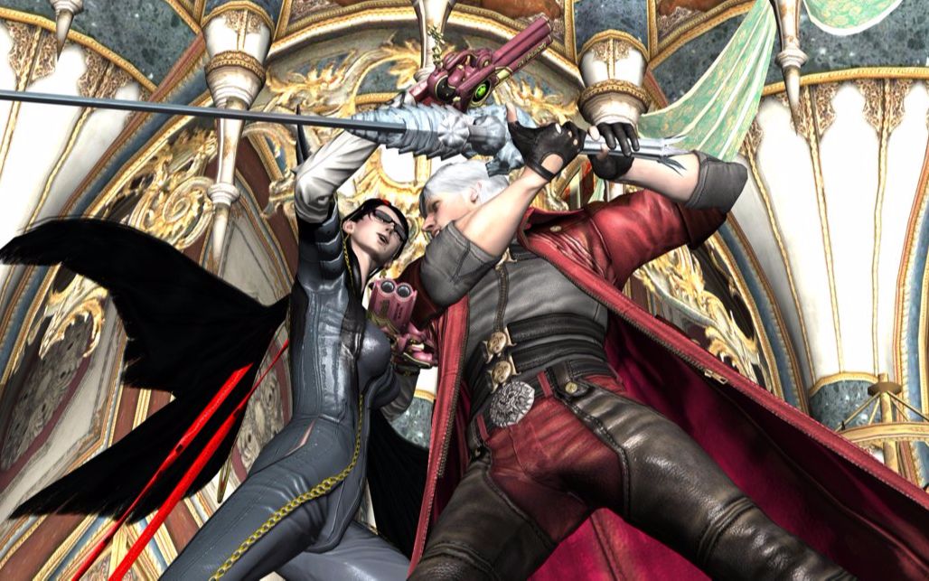 神谷英树暗示与卡普空合作项目:贝姐大战但丁乱入怪猎世界?