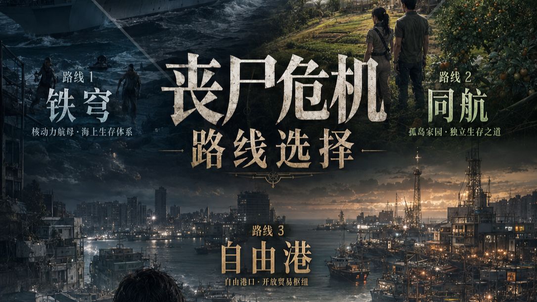 丧尸危机全球爆发，城市陆地已经沦陷，你有三条海上路线可以求生，但只能选择其中一条，三种选择决定三条完全不同的结局与命运。