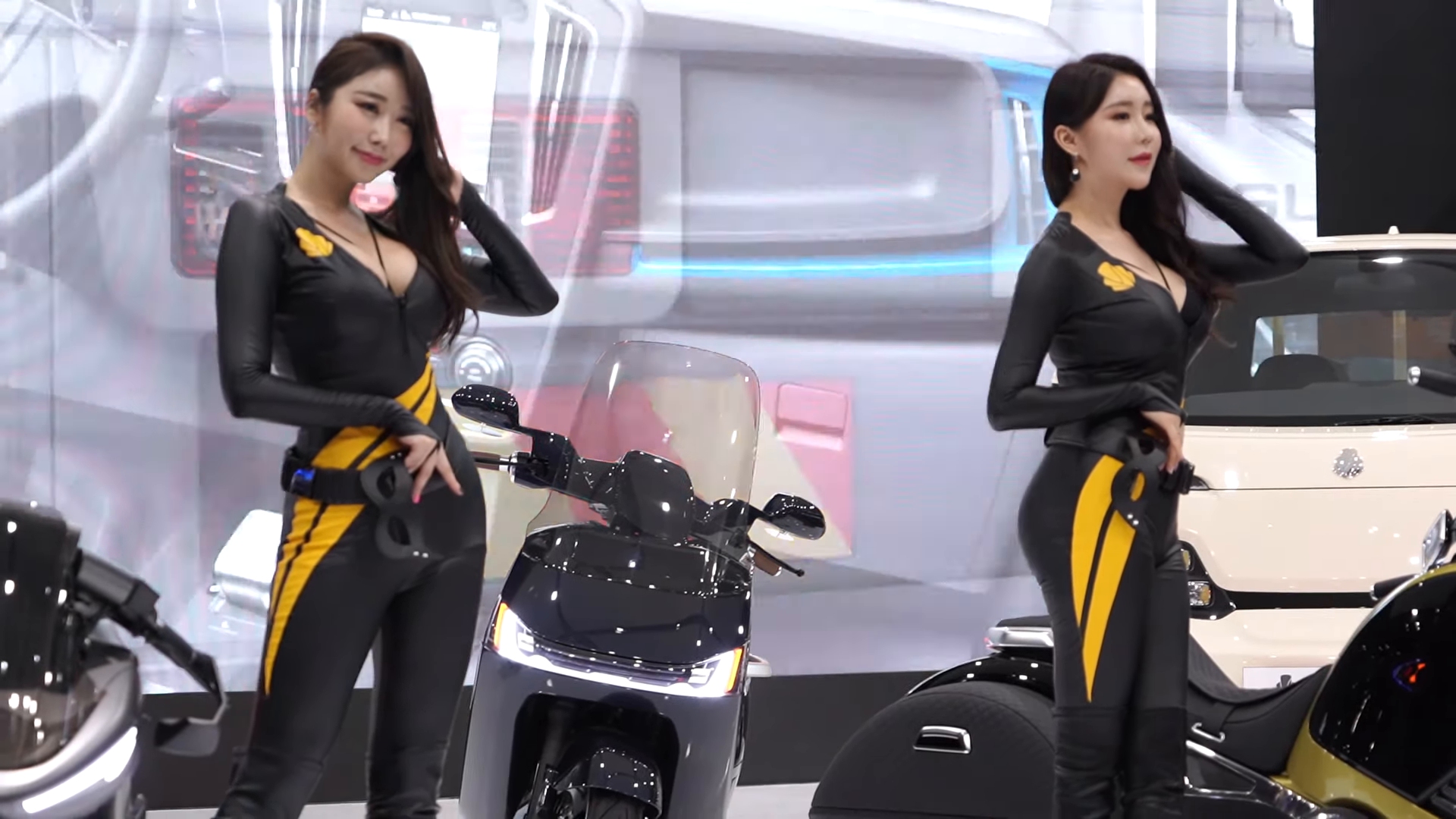 韩国首尔车展seoul motor show美女车模闵彩玲,金多元超清饭拍秀