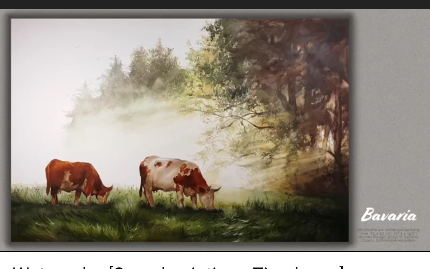 水彩 牛 bavarian cows(巴伐利亚奶牛)_哔哩哔哩_bilibili
