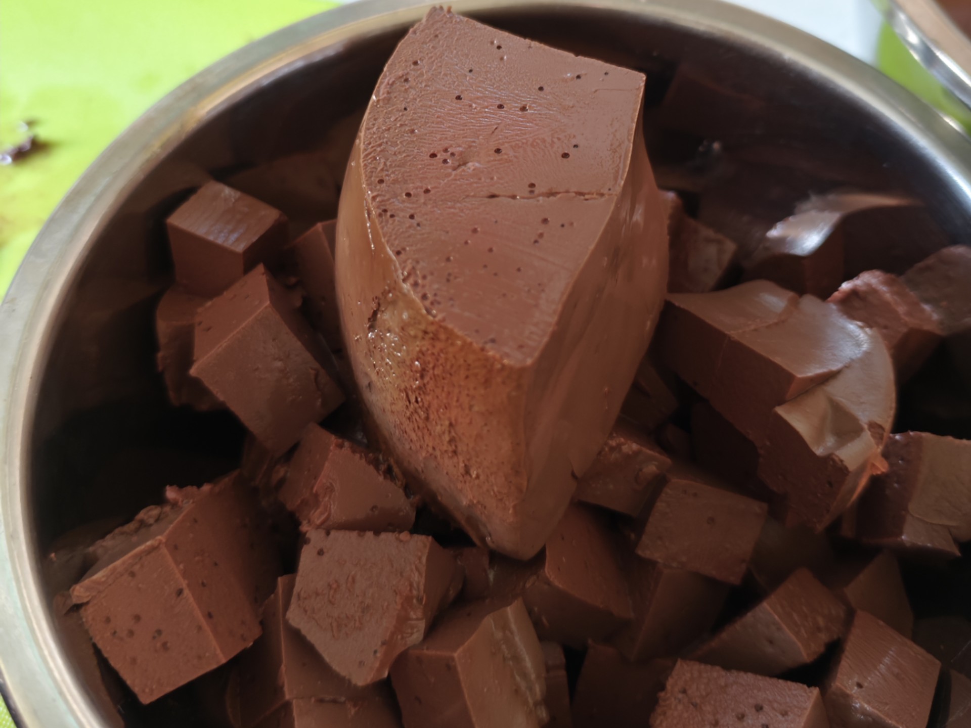 自己做的血豆腐长这样你知道吗 #血豆腐