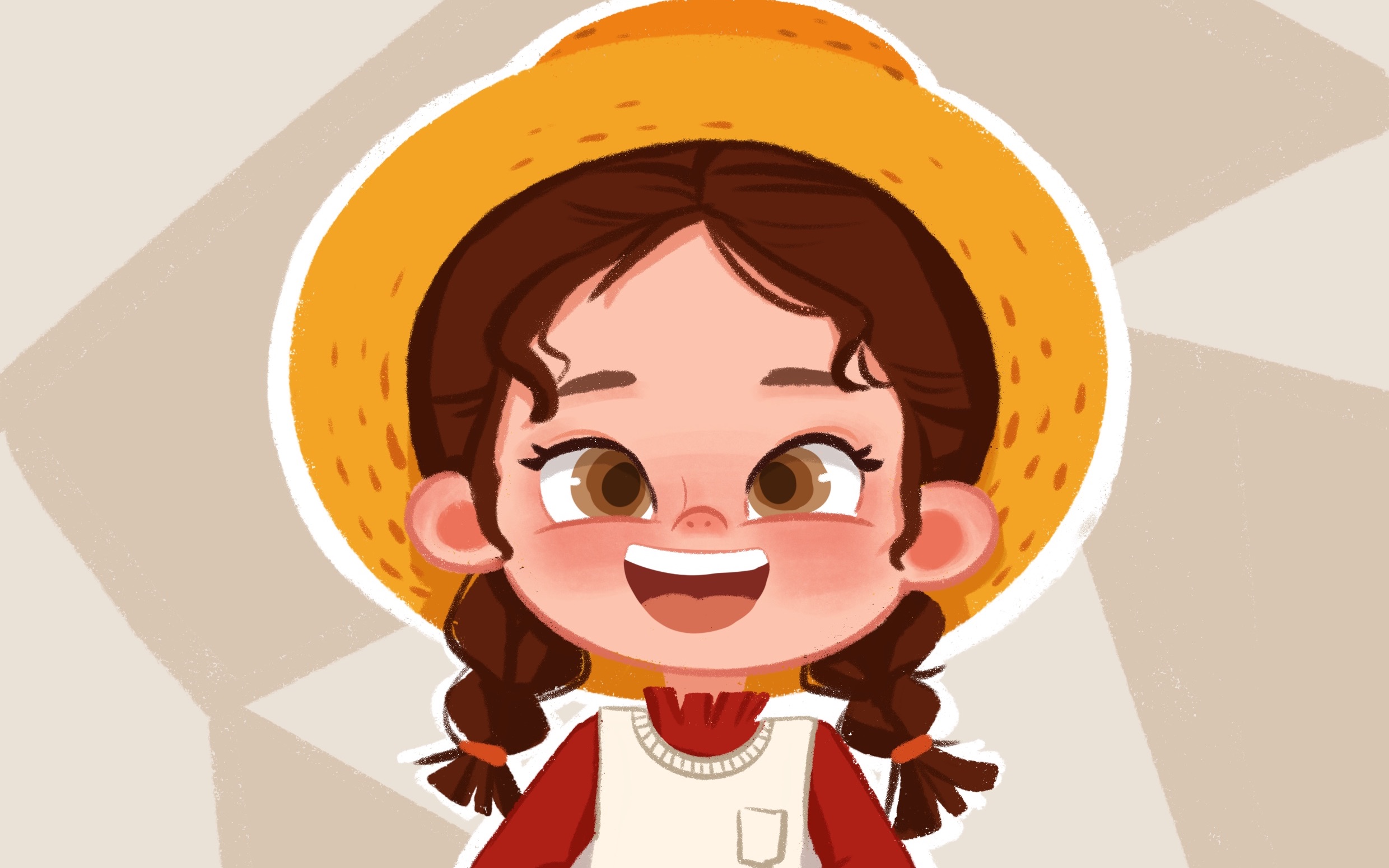 【procreate绘画视频】如何用ipad画一个小女孩 | 人物插画的上色过程