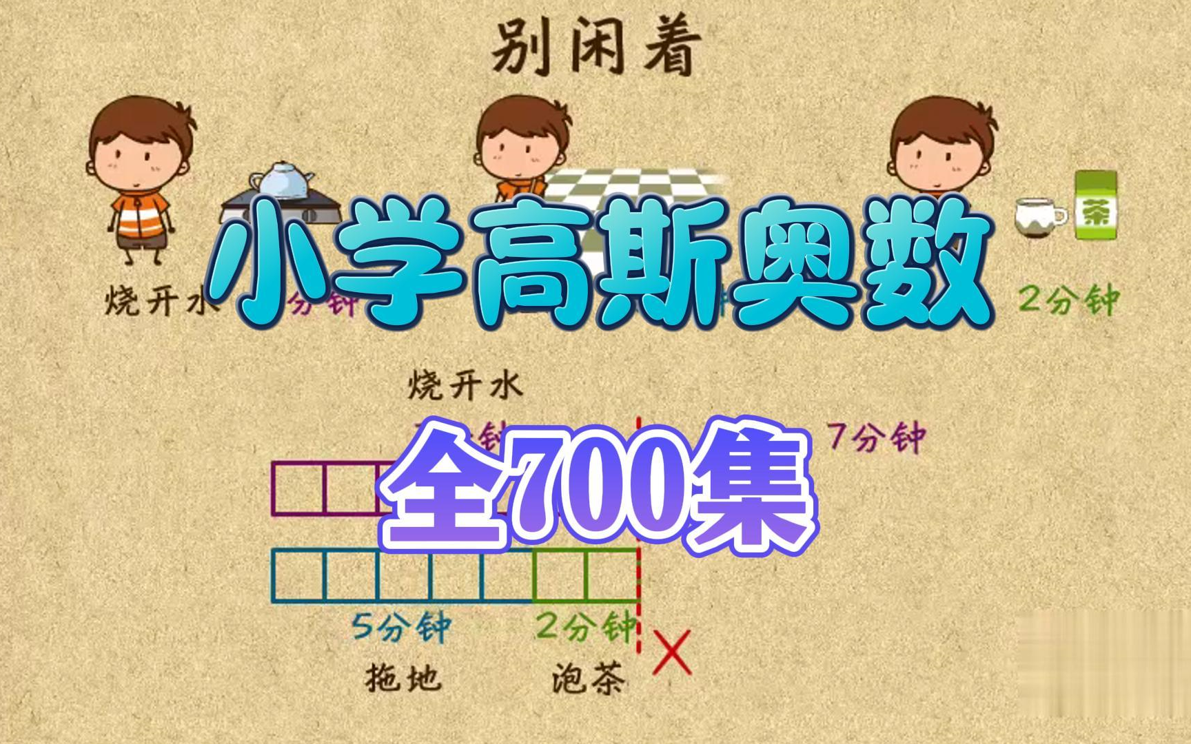 [图]【700集】小学1-6年级奥数动画，看动画学奥数，小学奥数动画 数学启蒙动画 轻轻松松考高分