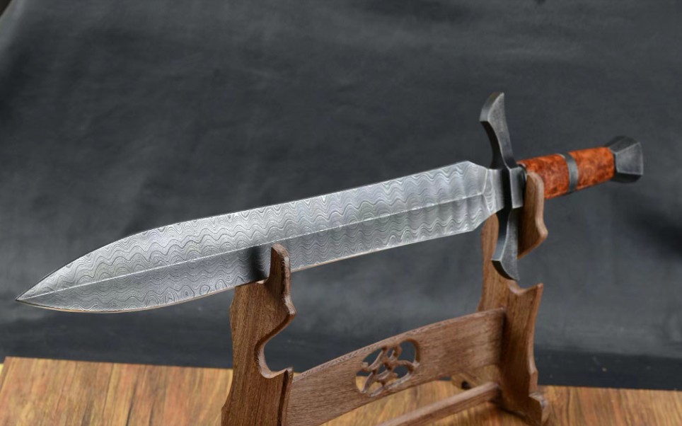 大马士革纯手工锻打维京剑