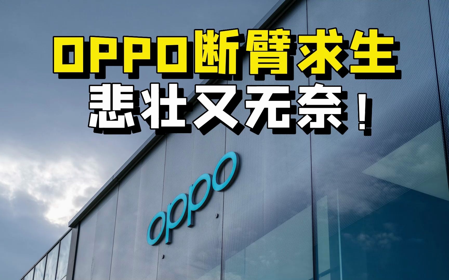 OPPO断臂求生,悲壮又无奈哔哩哔哩bilibili