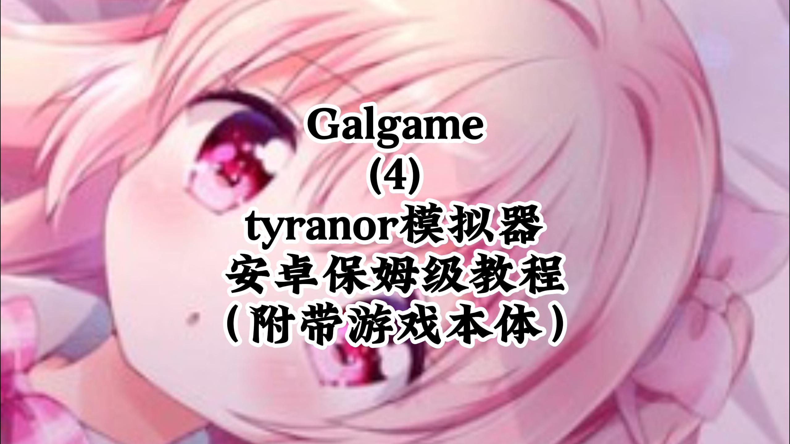 [图]安卓tyranor游玩galgame保姆级教程（附模拟器本体）