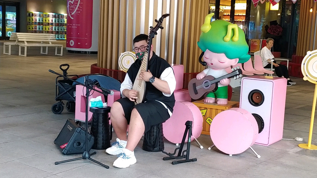 【纯享】【街拍】(1)常州市民广场 《刀剑如梦》琵琶版