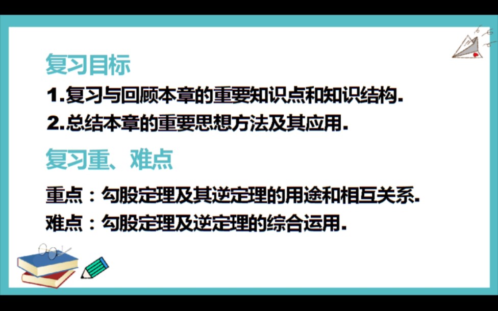 勾股定理(3)章末大盘点及典型例题+(课外计算前同后十)哔哩哔哩bilibili