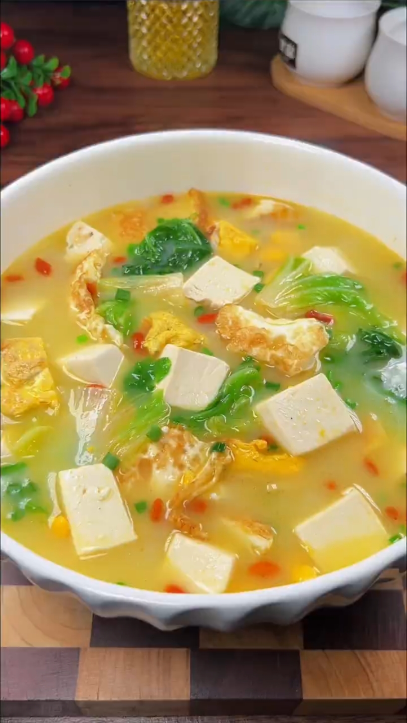白菜豆腐汤