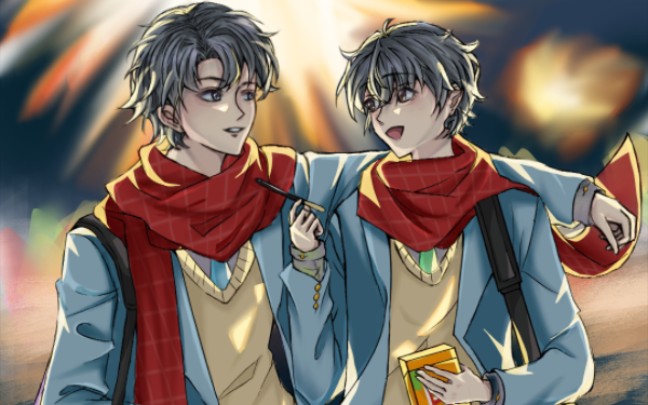 《夏日烟火》一个凯源的绘画小过程