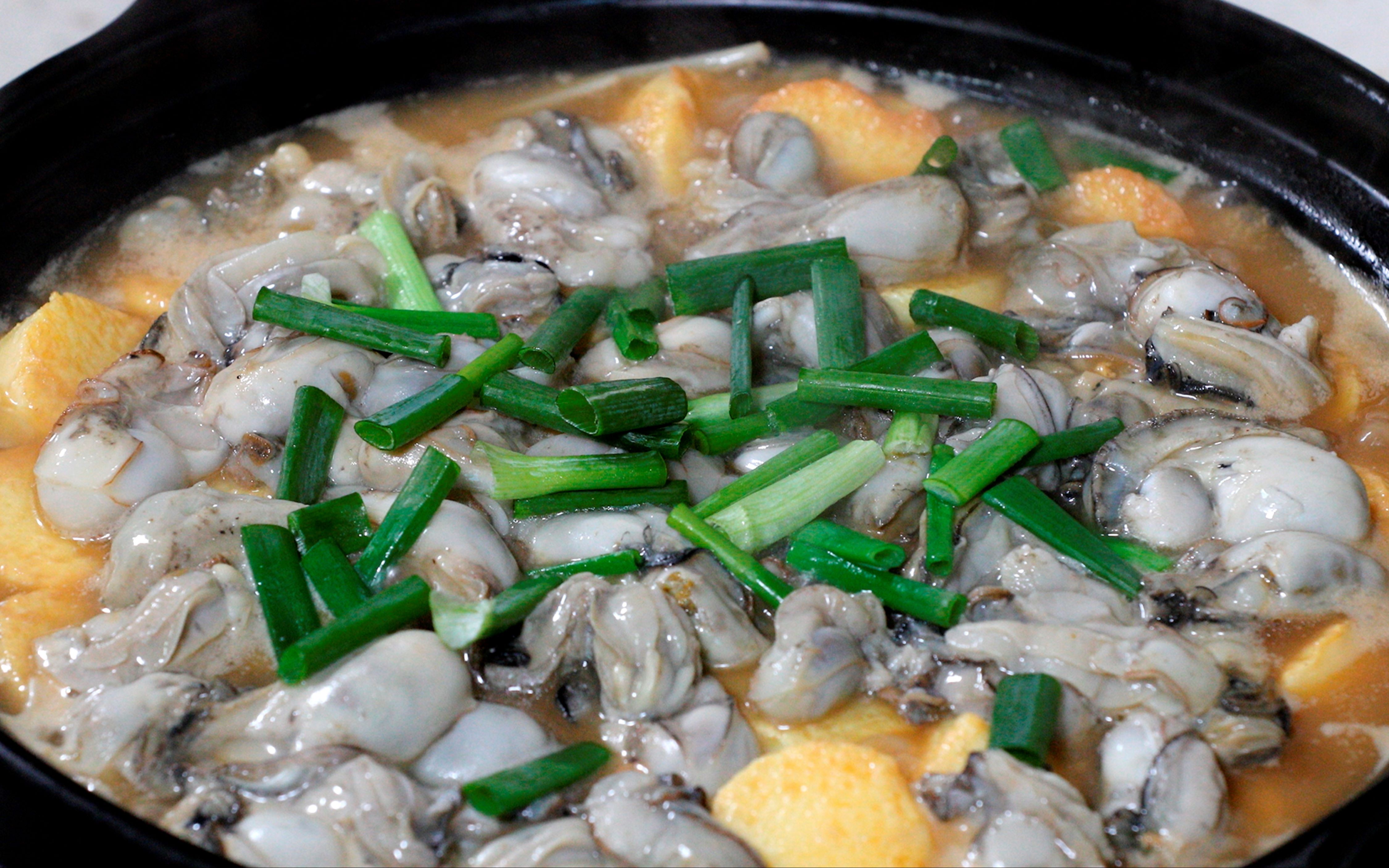 广东菜生蚝豆腐煲,厨房小白也能做的家常海鲜海蛎煲做法,很美味