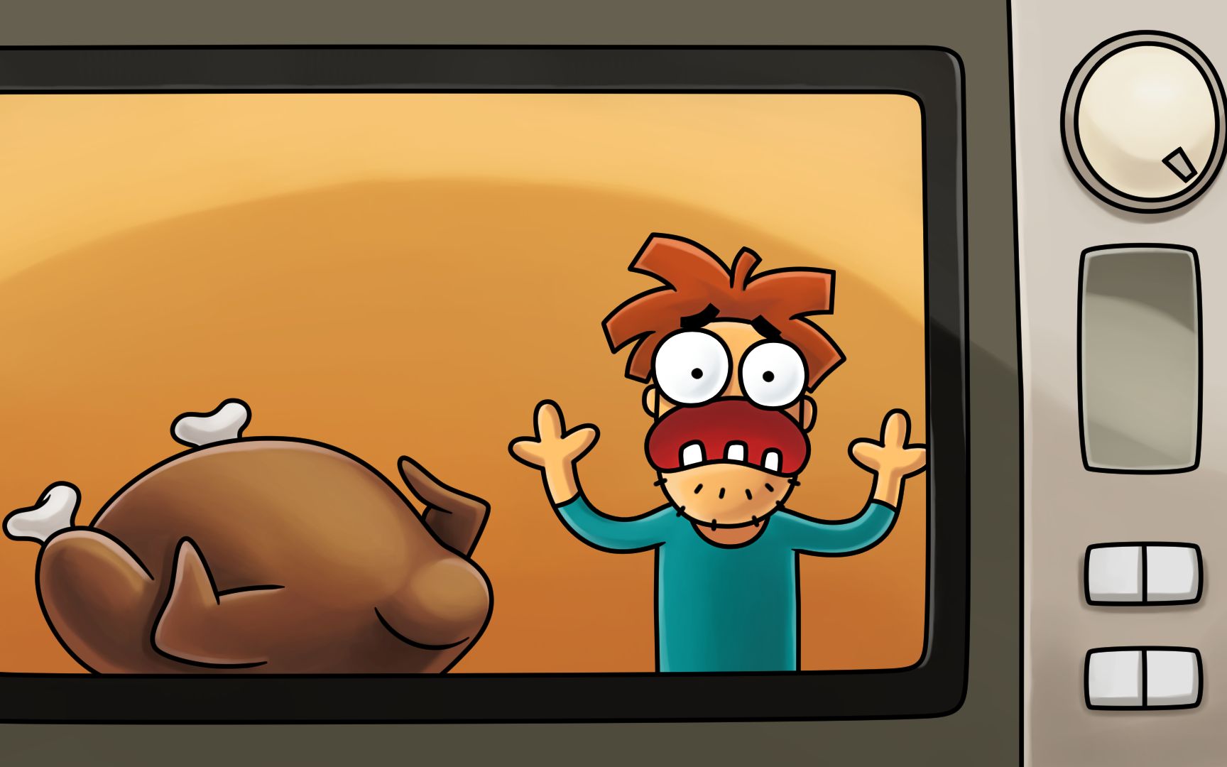 如果你在微波炉里会怎么样?【又见阿诺德】_哔哩哔哩_bilibili