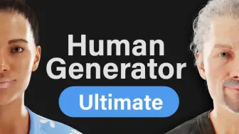 Download Video: iBlender双语版插件 Human Generator 4.0.21 3D数字人物模型角色生成器 HumGen Blender插件最新中文汉化版教程