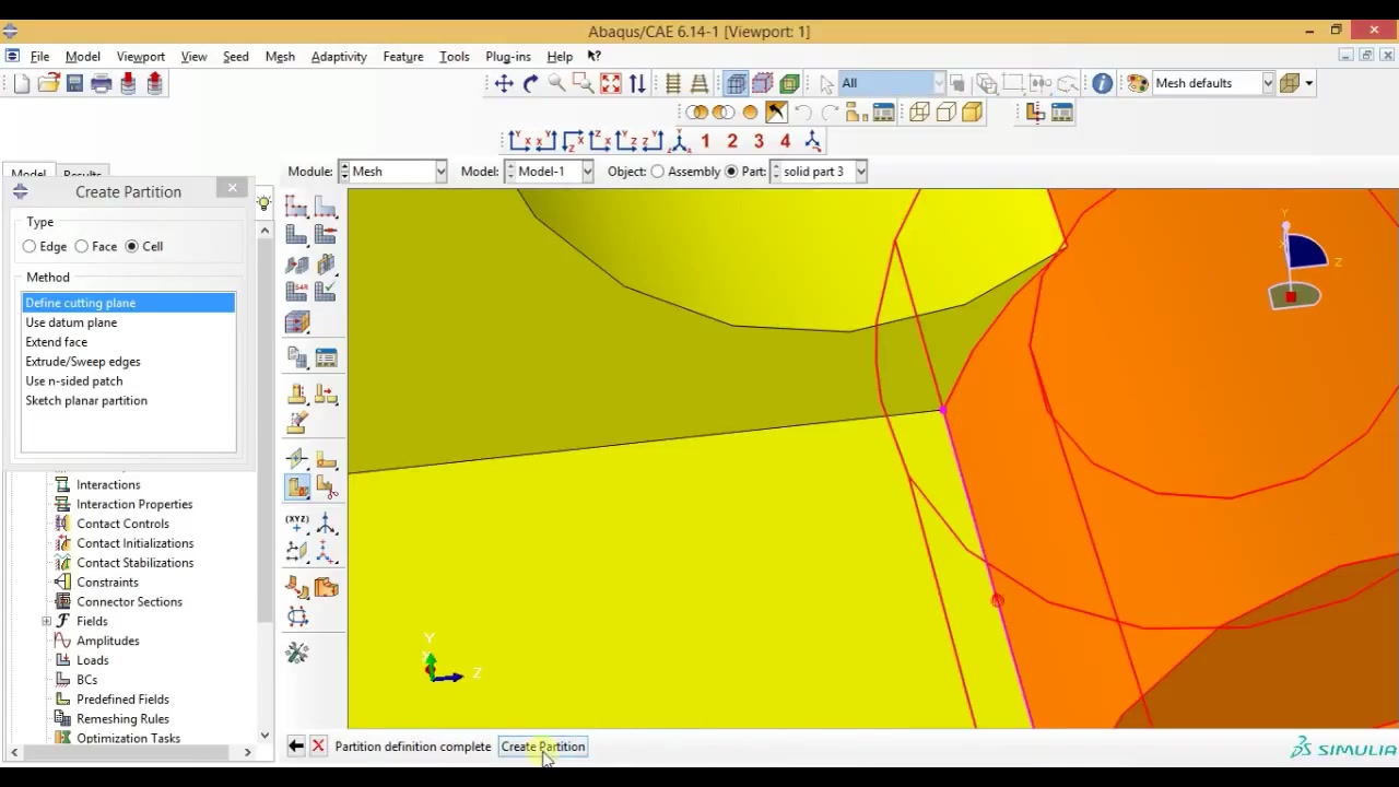 Abaqus网格划分教程如何对Abaqus中的复杂零件进行网格划分(Abaqus Meshing Tutorials  Mesh Complex part)哔哩哔哩bilibili