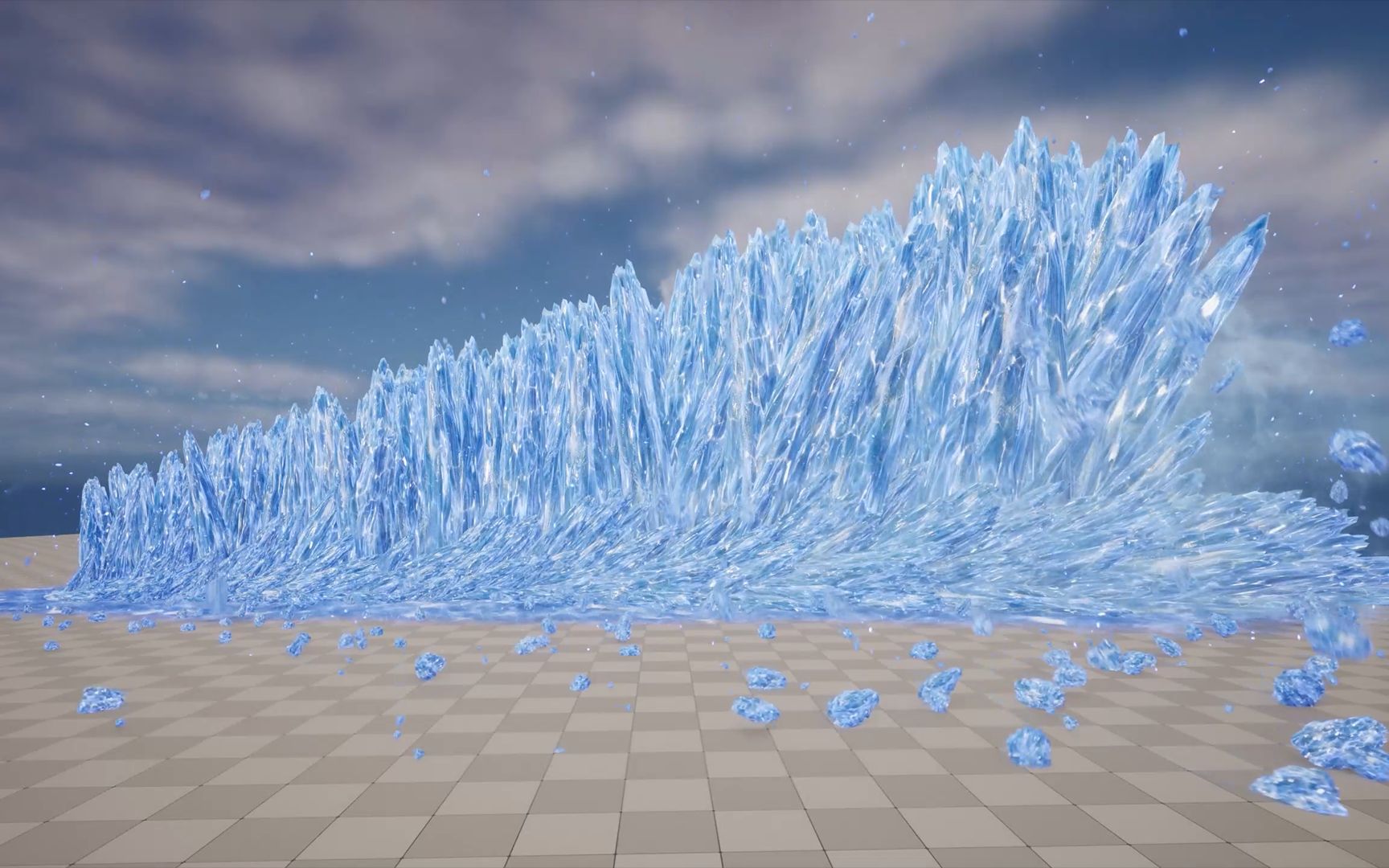 【ue5】冰刺攻击效果 part.