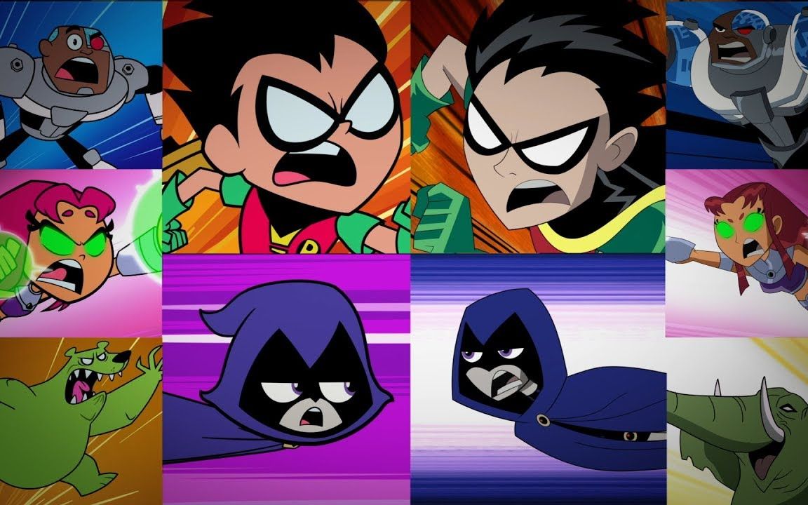 疯起来连自己都打少年泰坦出击大战少年泰坦官方预告片dc动画teen