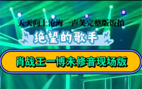 [图]绝望的歌手/肖战王一博天天向上 《沧海一声笑》饭拍无修音完整版