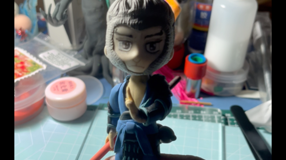 入坑一个月超轻粘土 尝试捏个天命人