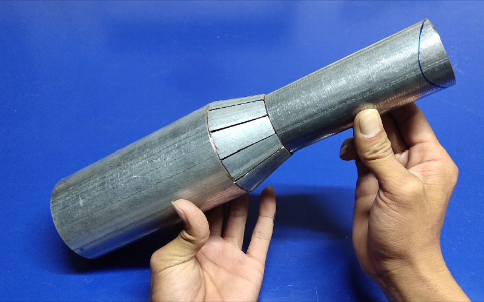 大小不同的圆管如何对接,这种方法还是头一次见,真的太实用了!