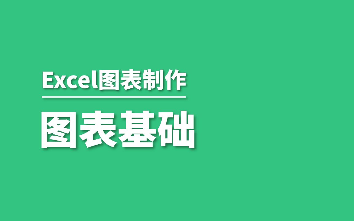 Excel图表制作基础解释哔哩哔哩bilibili