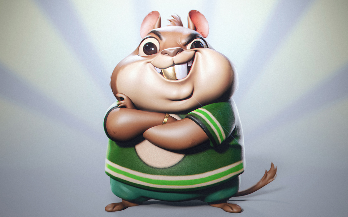 3d制作 疯狂动物城的小仓鼠