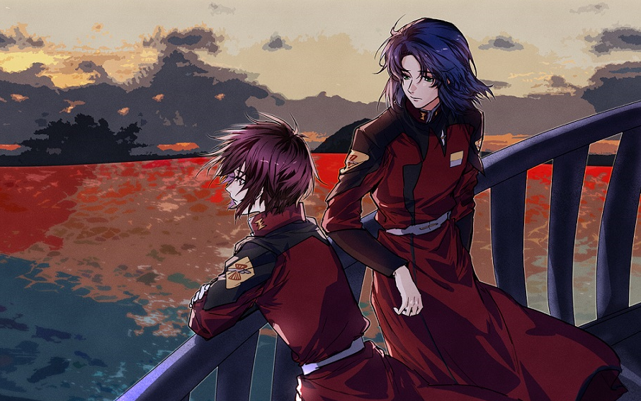 【csp作画过程】高达seed destiny|as(阿斯兰x真·飞鸟)_哔哩哔哩 (゜