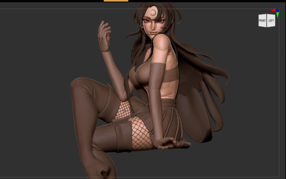 【zbrush】黑丝御姐次世代女性高模型制作 老婆还是自己做来的香哔哩哔哩bilibili