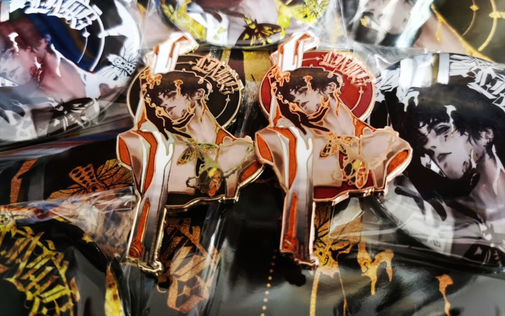 【开箱】金属徽章,lamb威尔格雷厄姆,uv印刷太好看了,用了跳崖曲才