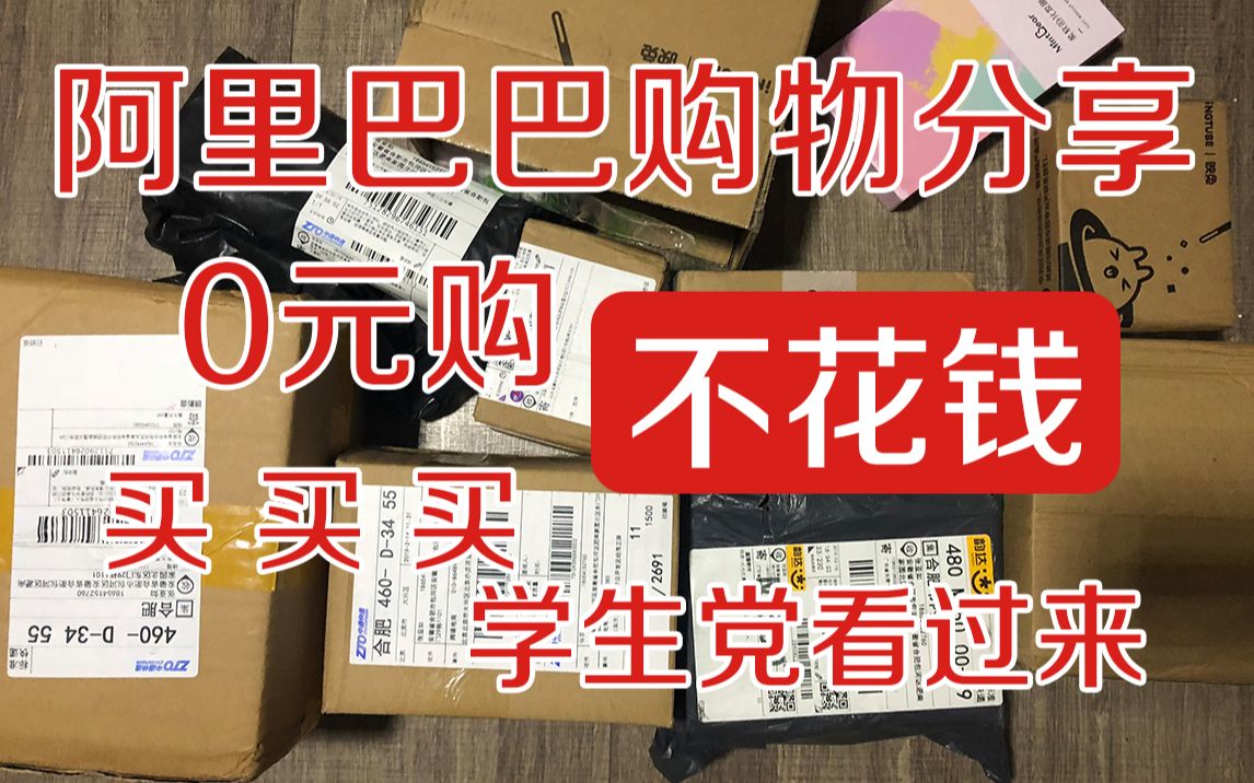 【胖胖】阿里巴巴购物分享 便宜到不敢想象 性价比之王 0元购 学生党走过路过千万不要错过哔哩哔哩bilibili