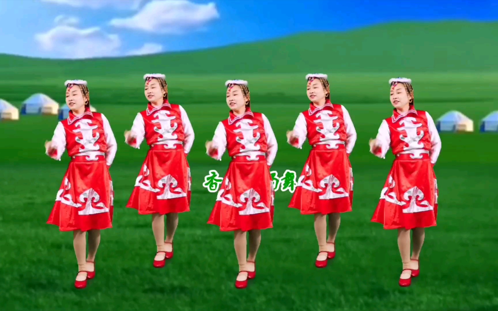草原情歌广场舞《草原醉了我和你》优美动听,简单好看