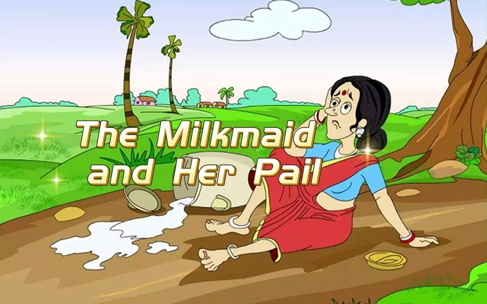 [图]The milkmaid and her pail 全英文精简版- 挤牛奶的姑娘