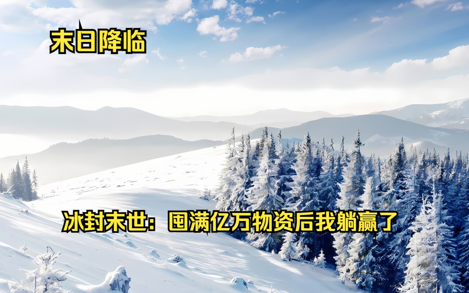 [图]【冰封末世：囤满亿万物资后我躺赢了】天灾骤降，冰河时代来临。重活一世的南辞开启玉镯空间。囤物资，卖别墅，建立安全屋，南辞决定一苟到底。别人被