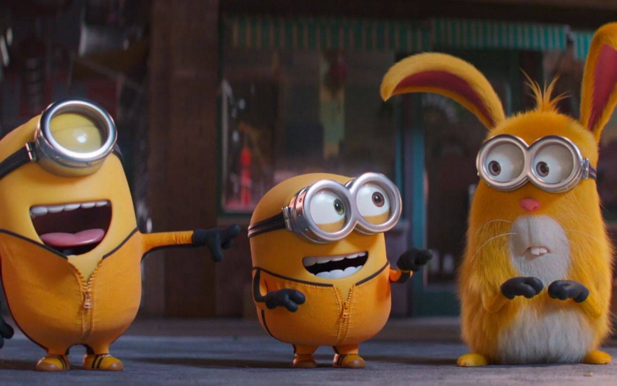 小黄人大眼萌神偷奶爸前传不同版本预告合辑蠢萌可爱的小黄人一次看个