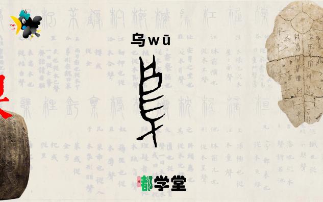 从”乌“的字形以及字意来聊聊汉字的造字及思维哔哩哔哩bilibili