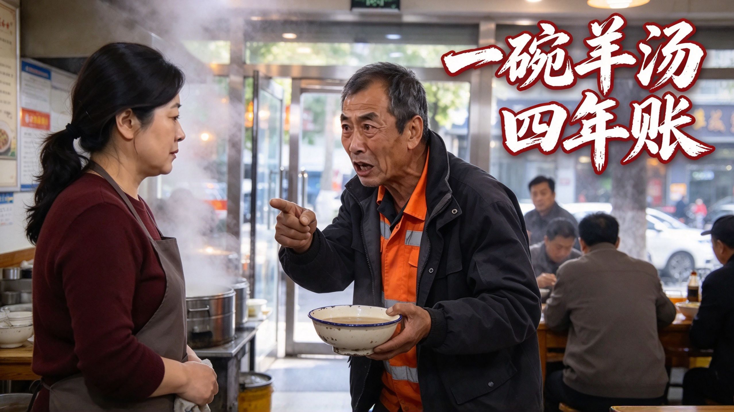 【抢先版】免了环卫工四年羊汤，他女儿转头向我讨四万八：我成 欠薪老板 了？