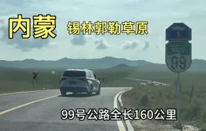 Download Video: 自驾内蒙锡林郭勒草原99号公路，都说有种独特的美，看看有何不一样？