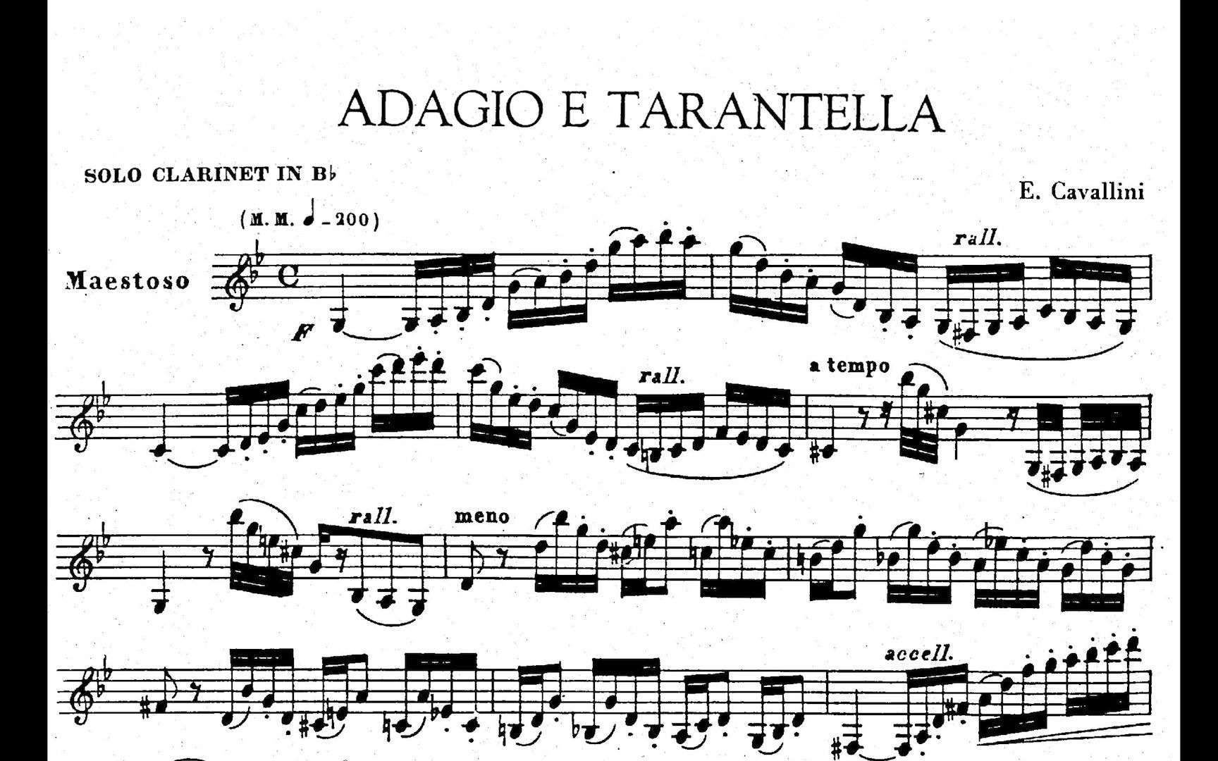 [图]【单簧管】卡瓦里尼《慢板与塔兰泰拉舞曲》CAVALLINI Adagio e Tarantella Corrado Giuffredi