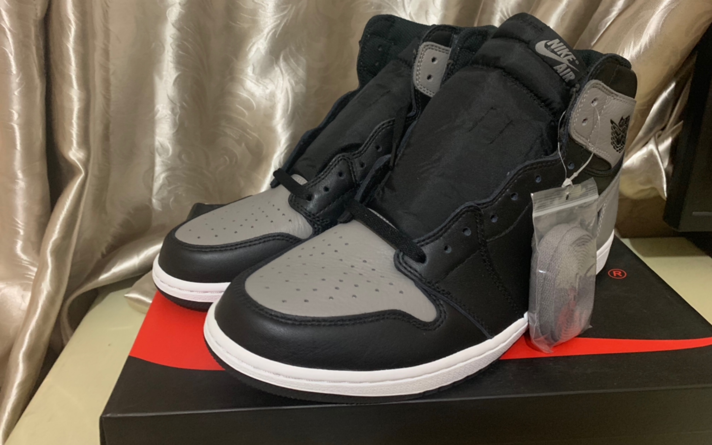 [图]AJ1 Shadow 影子，经典又百搭！伪开箱，爱了爱了