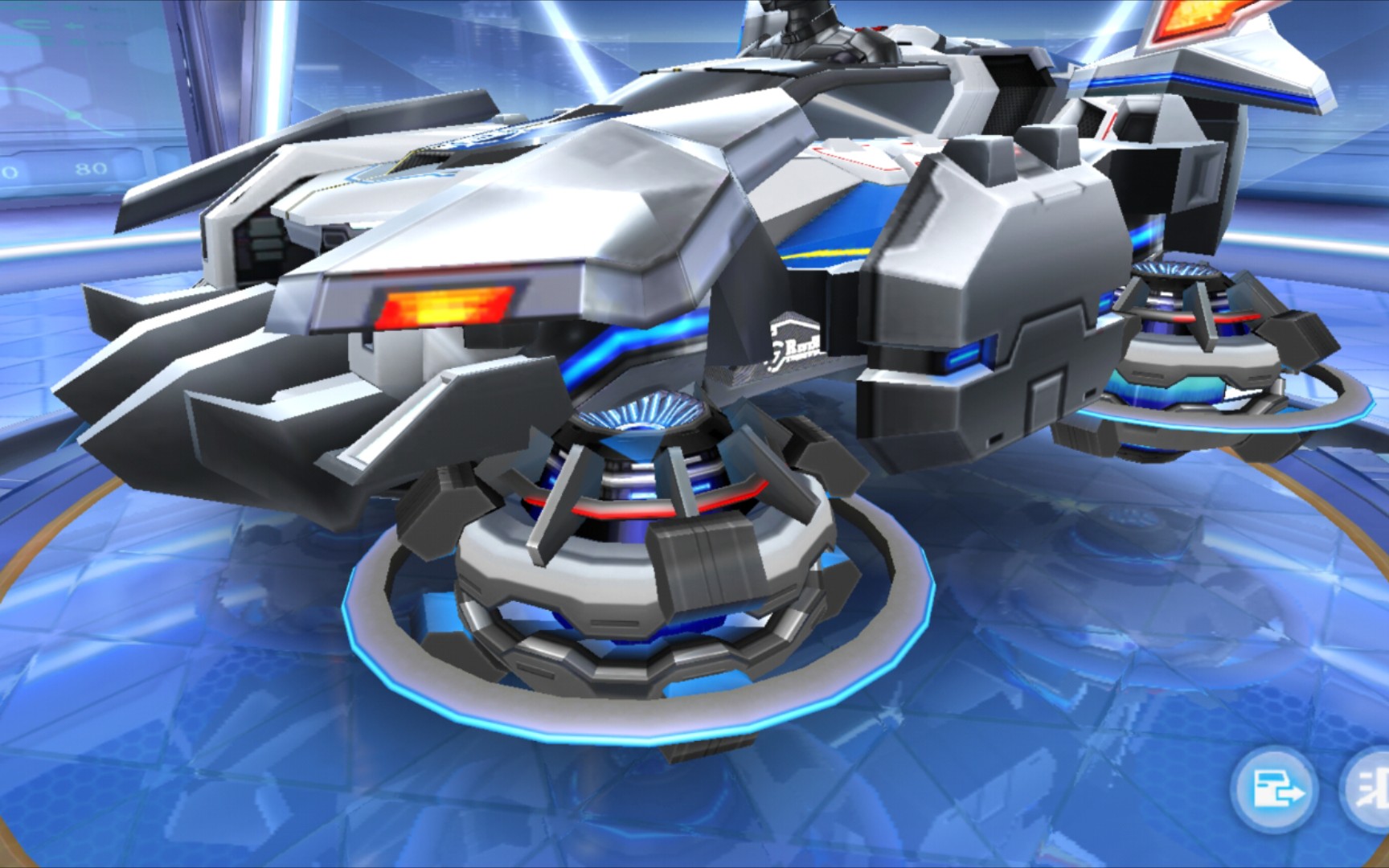 qq飞车手游巨大化悬浮车