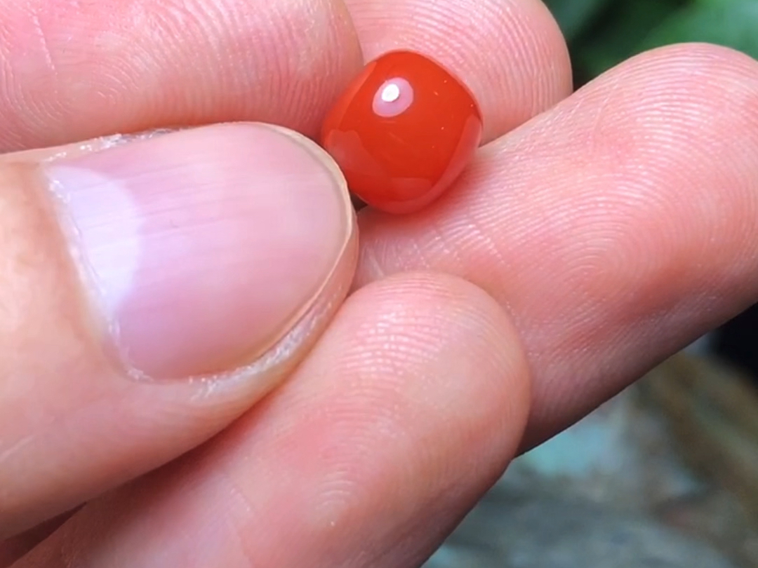 原矿保山南红老型珠!