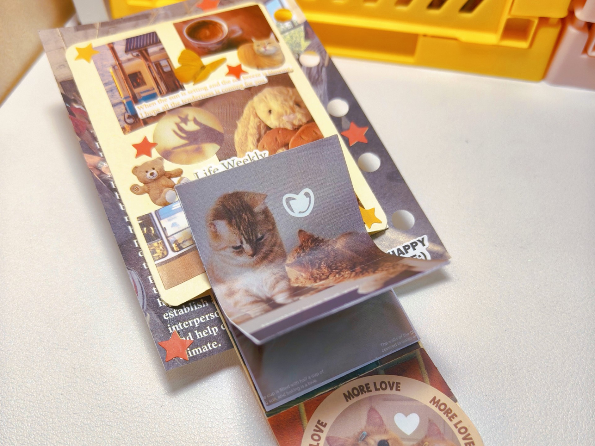 m5手账小机关教程:口袋瀑布卡