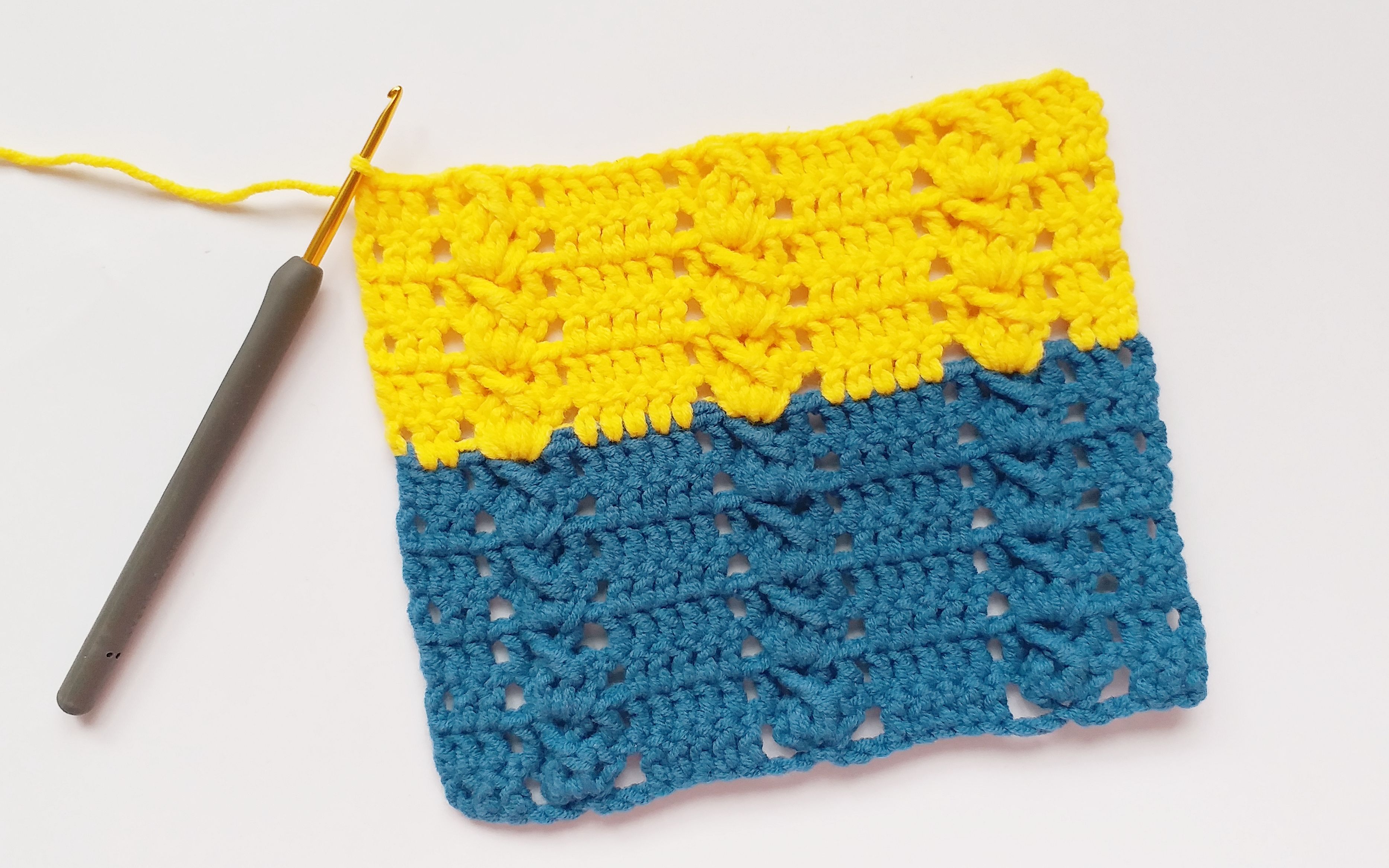 钩针编织 适合毛衣和围巾的花样 简单有质感老少皆宜