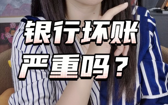 银行坏账严重么?哔哩哔哩bilibili