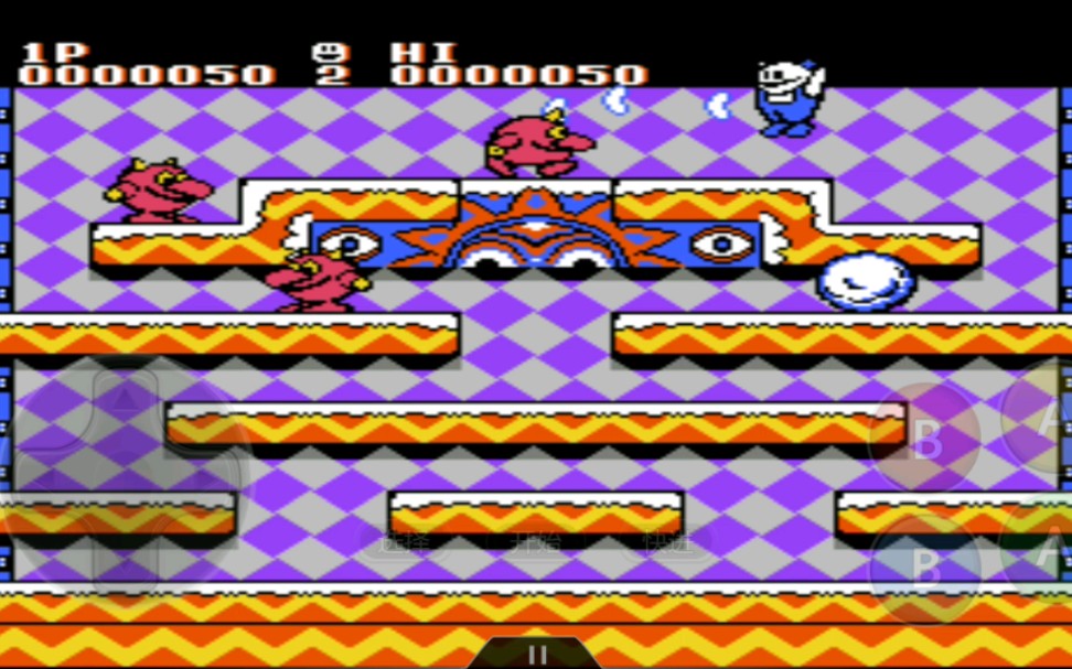 fc红白机小霸王游戏机雪人兄弟